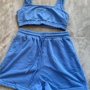 SHEIN Light Blue Casual Set